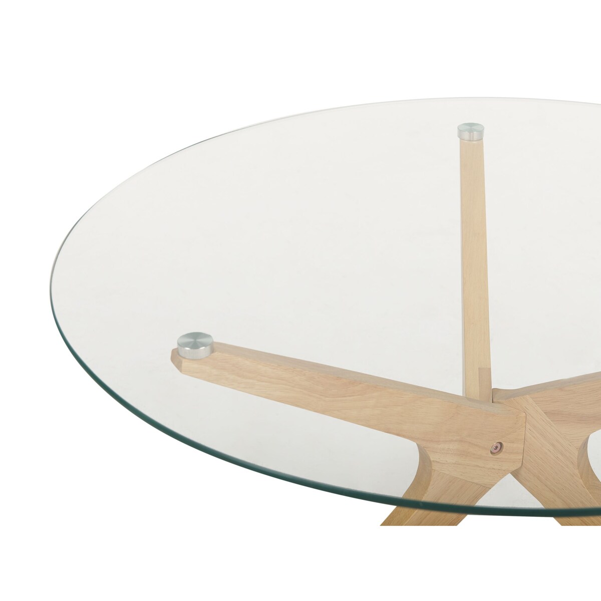 Stolik kawowy VALLEY Szkło hartowane Jasnobrązowy