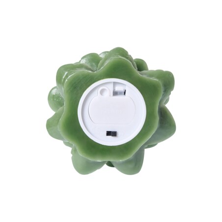 Zestaw 3 świec LED VELOURA Choinka 16 cm Zielony