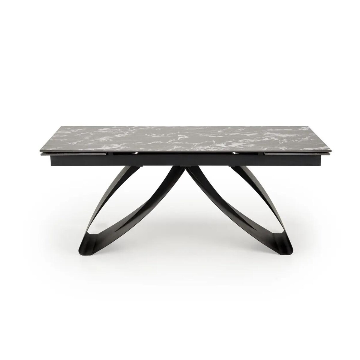 Stół rozkładany HILARIO 180(260)x90 czarny marmur/czarny