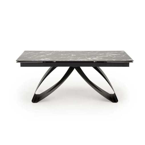 Stół rozkładany HILARIO 180(260)x90 czarny marmur/czarny