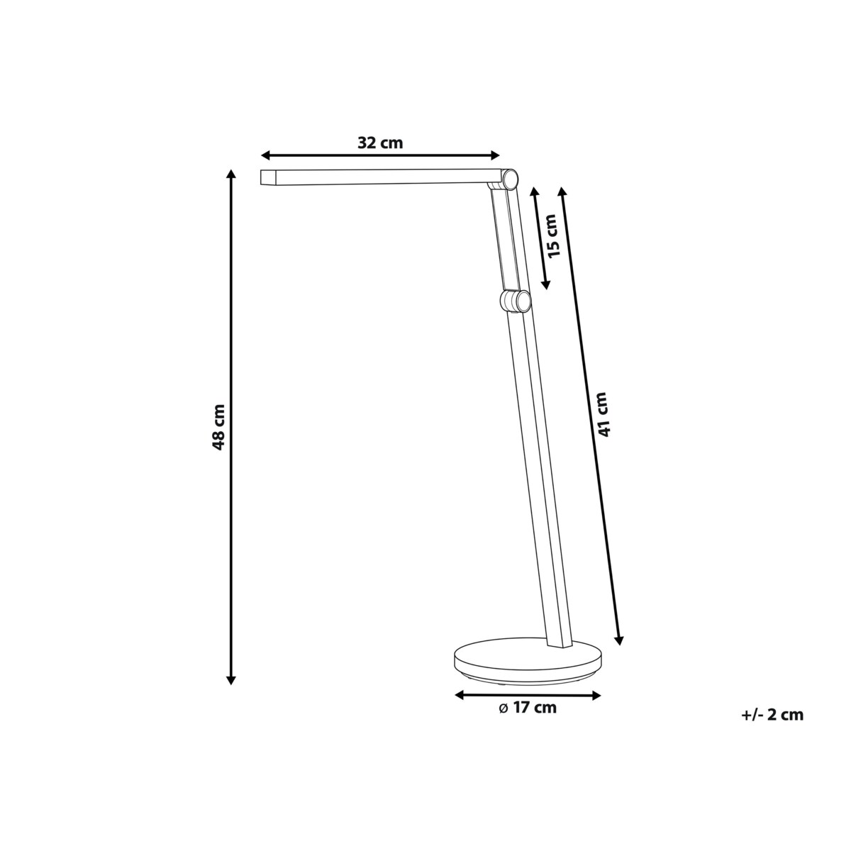 Lampa biurkowa LED czarna DORADO