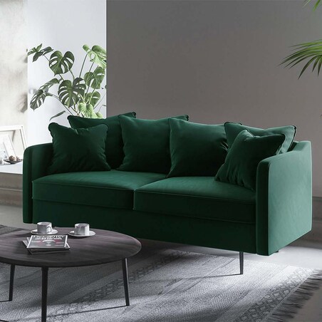 Esme Sofa 2-osobowa - ciemnozielona