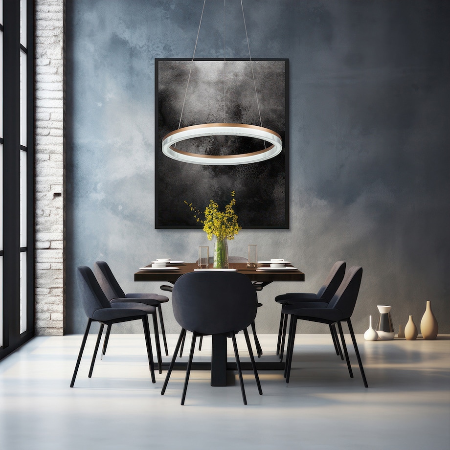 Lampa sufitowa wisząca Light Prestige Midway złoty LED CCT 3000K/4000K/6000K (regulowana) 1 szt.