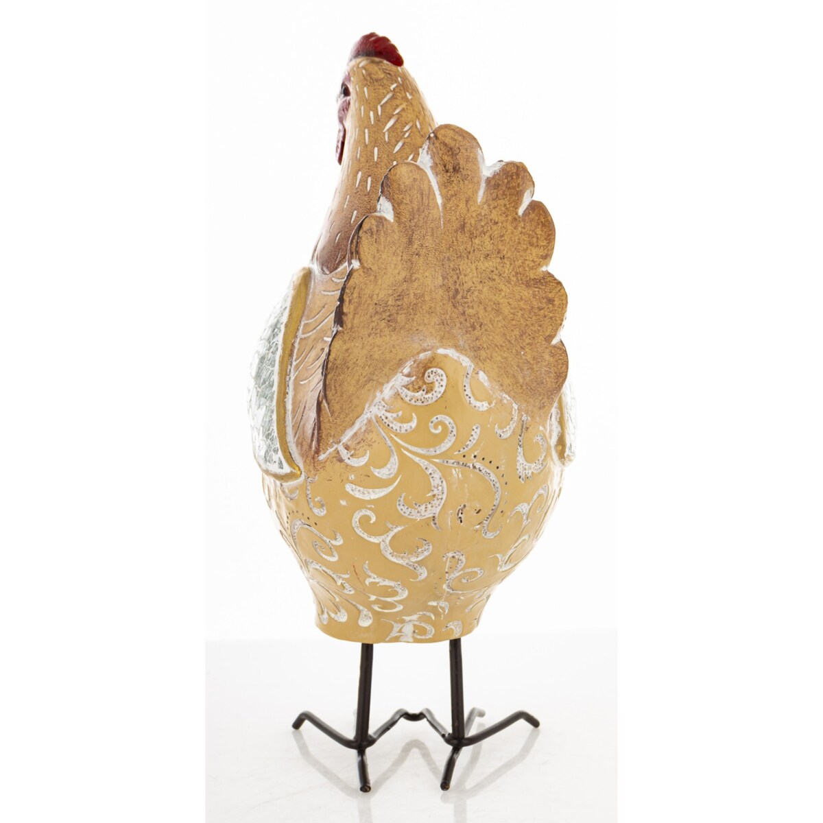 Dekoracja - brązowa kura 22,5x10x15,5 cm TOA medium