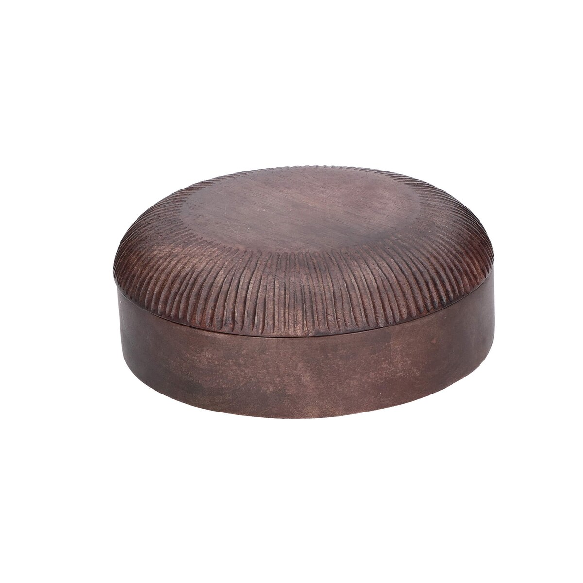 Zestaw 2 mis dekoracyjnych z pokrywką Perseo - Śliwkowy, 20 cm