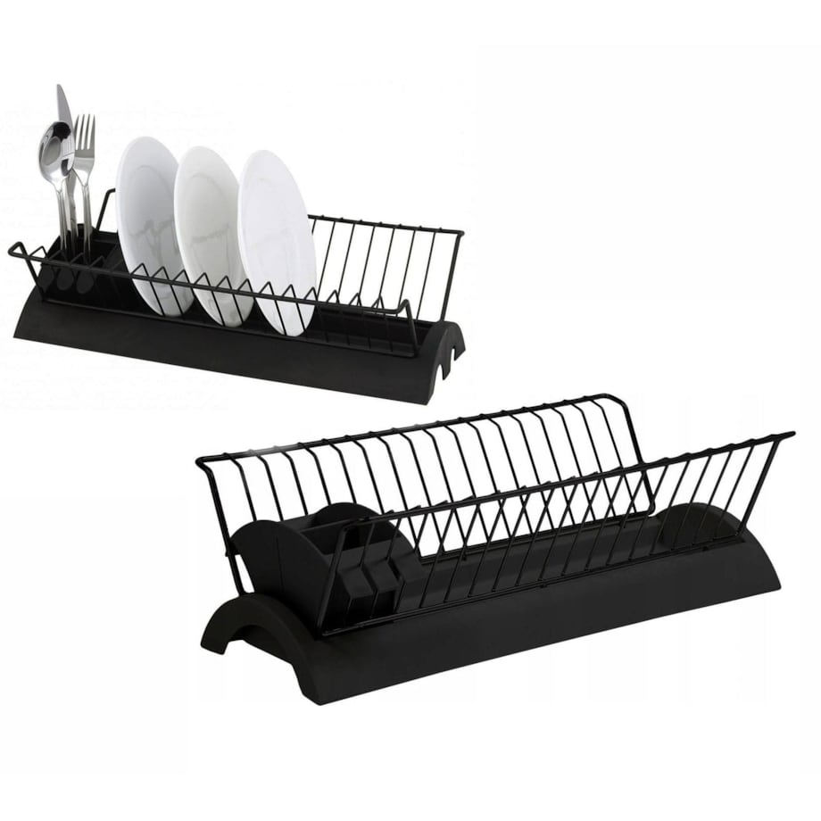 Suszarka do naczyń stojąca czarna 41.5x25.5x11.5cm KINGHOFF