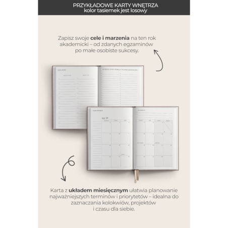 AKADEMICKI PLANNER KSIĄŻKOWY 2025/2026. Bouquet of Flowers