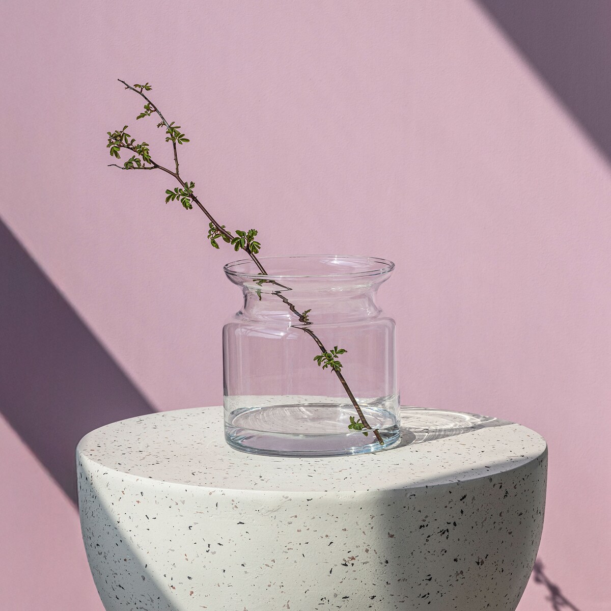 Wazon szklany, słój Aura 15 cm