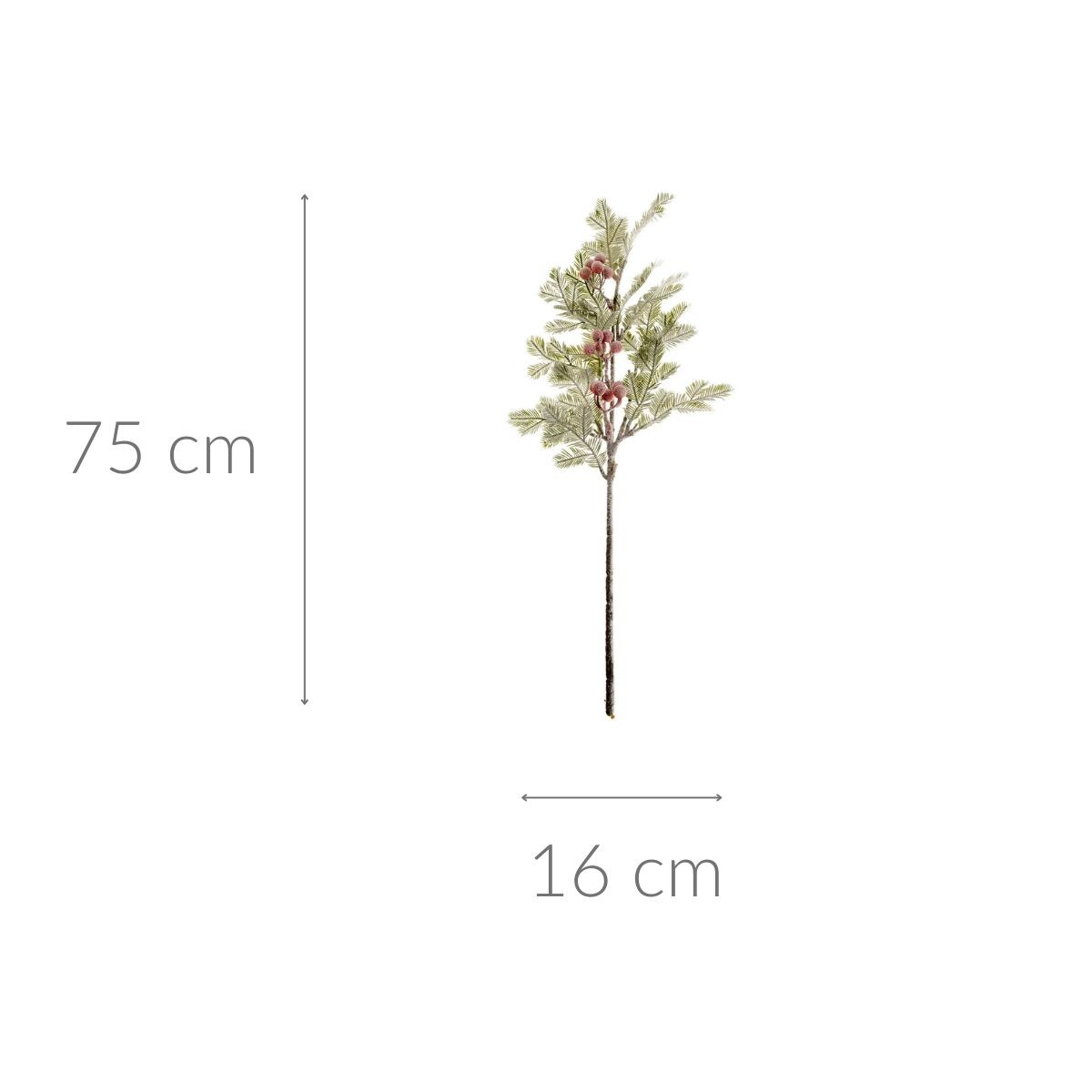 Ozdobna gałązka z tworzywa sztucznego, 75 cm