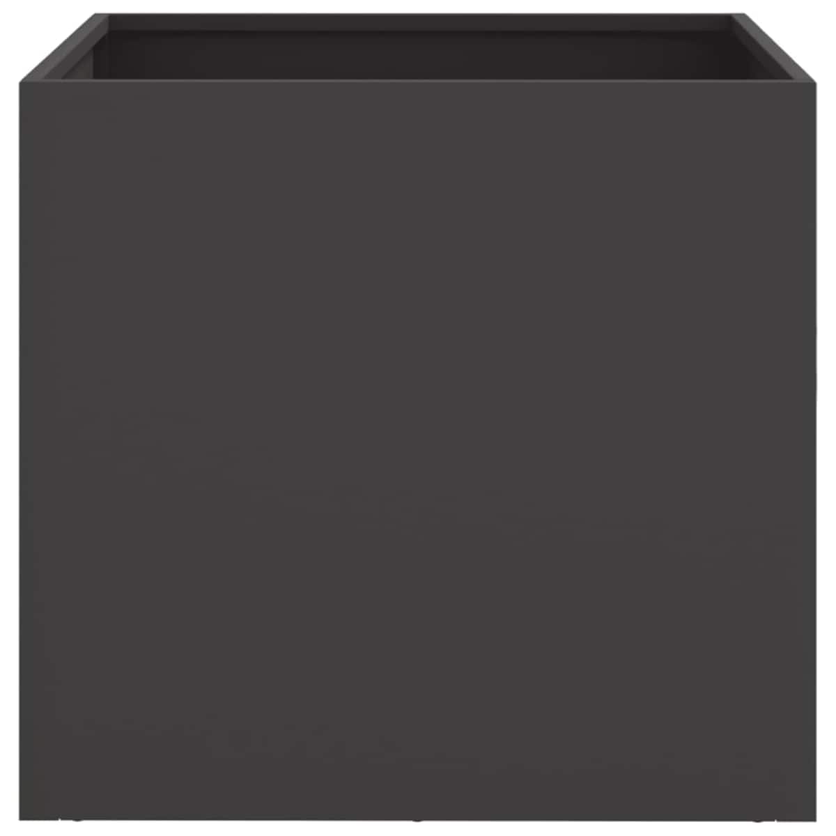 vidaXL Donica, czarna, 49x47x46 cm, stal