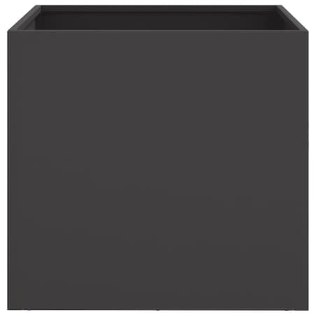 vidaXL Donica, czarna, 49x47x46 cm, stal