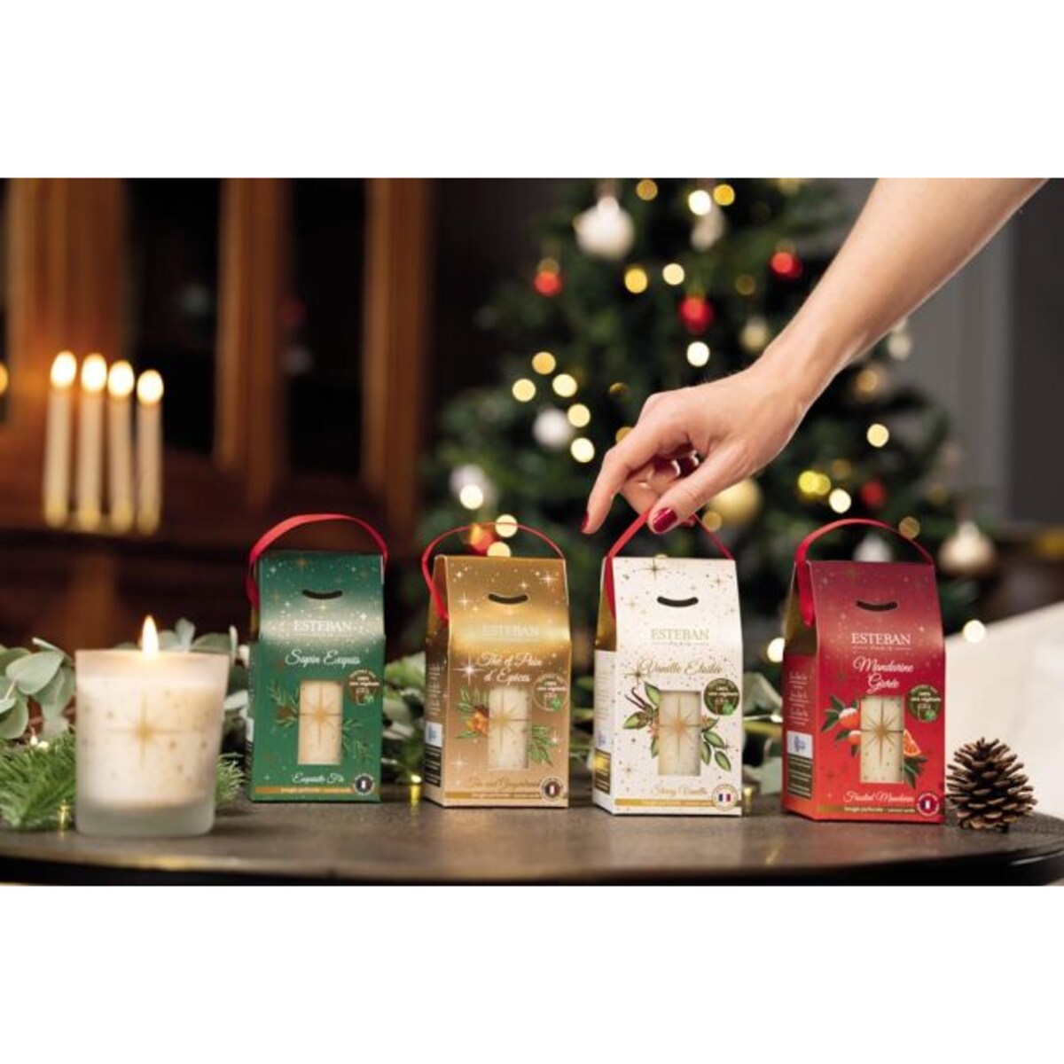 Świeca zapachowa 180 g Tea & Gingerbread 2024 Esteban