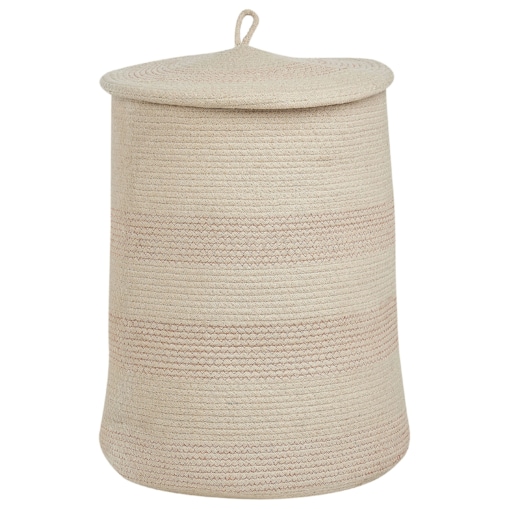 Kosz bawełniany jasnobeżowy SILOPI