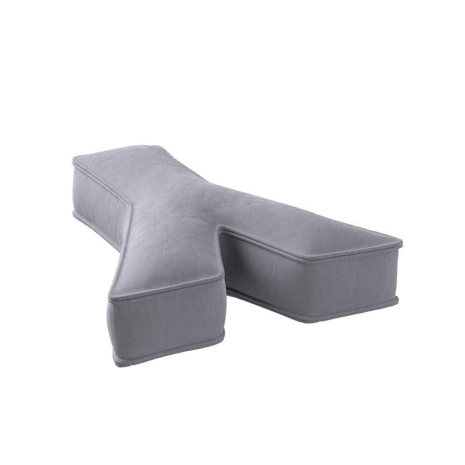 Poduszka literka Y, srebrzysty szary, 35x40cm, Posh Velvet