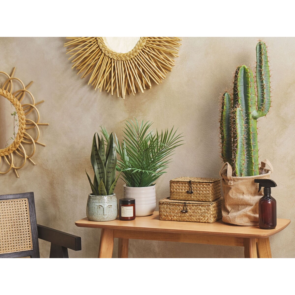 Sztuczna roślina doniczkowa 40 cm SNAKE PLANT