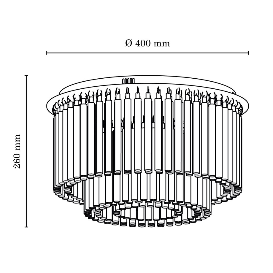 Lampa Sufitowa BRITOP Lighting 6xLED 3W Kompozycja Chromu i Transparentnych Kryształów od Polskiego Producenta 1 szt