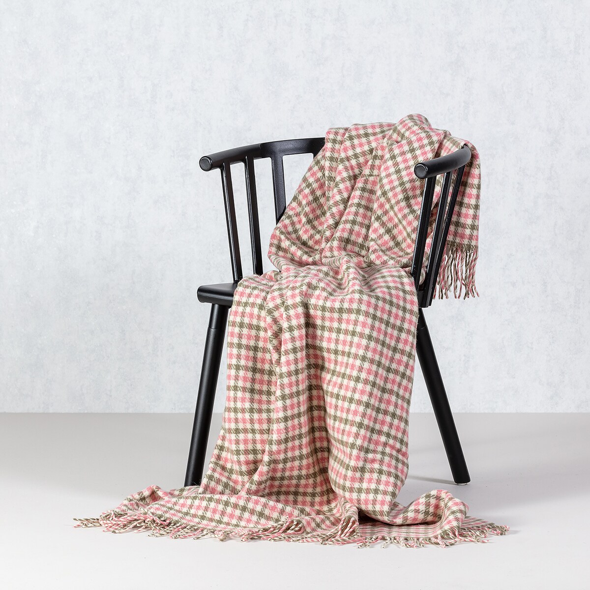 Pled Zelandia 140x200cm old rose/khaki, 140 x 200 cm