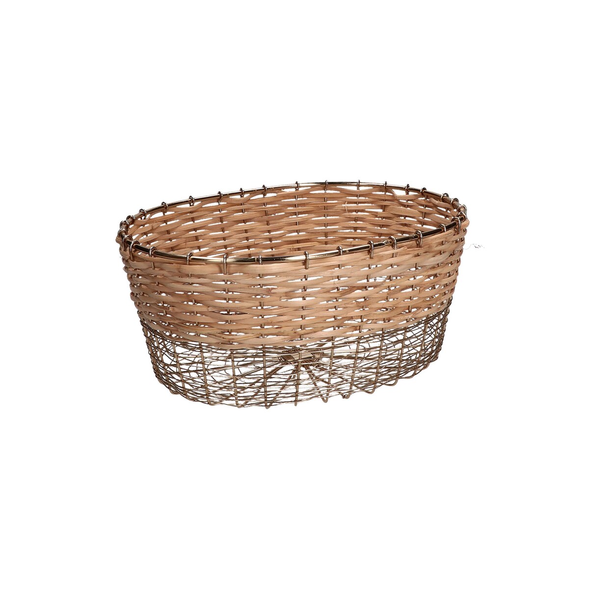 Owalny koszyk Mettiloqui - Brązowy, 29.5 x 22.5 cm