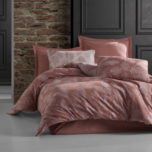 Pościel bawełniana 220x200 Cottonlove Jacquard Bahama Pudra