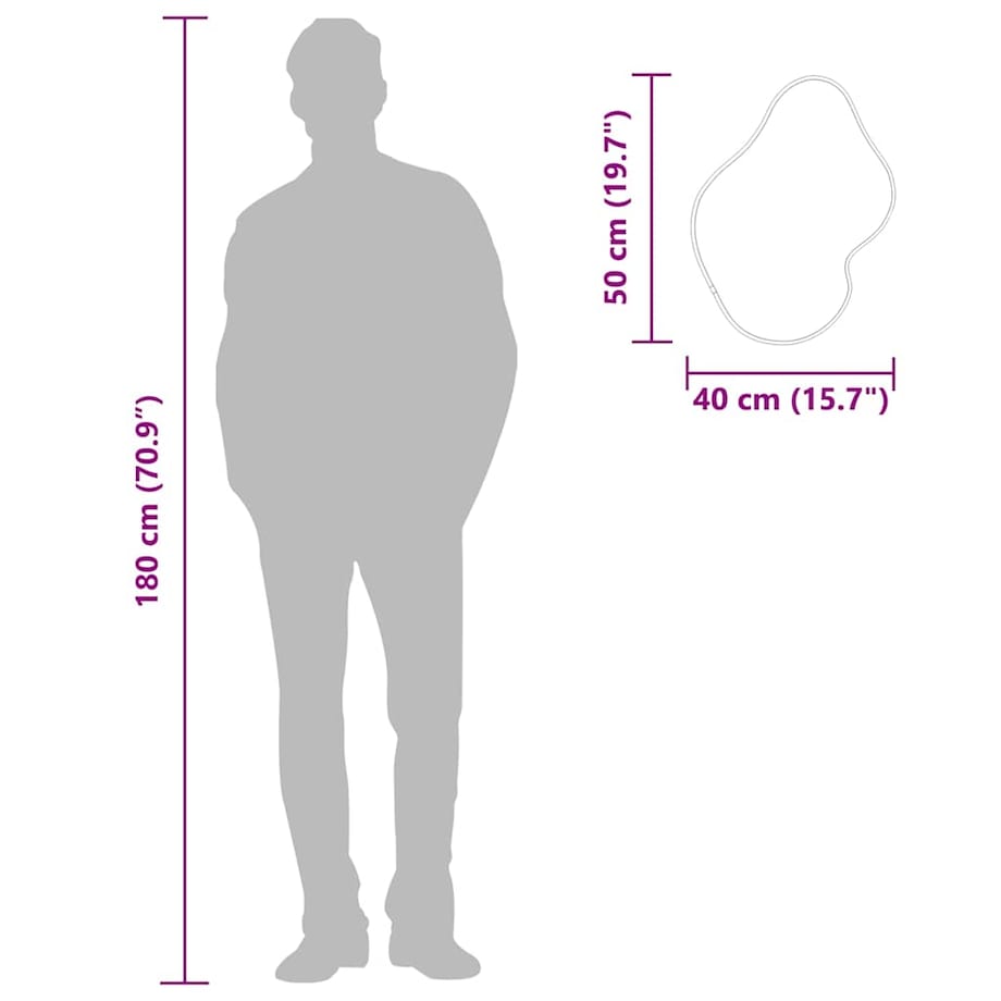 vidaXL Lustro ścienne, złote, 50x40 cm