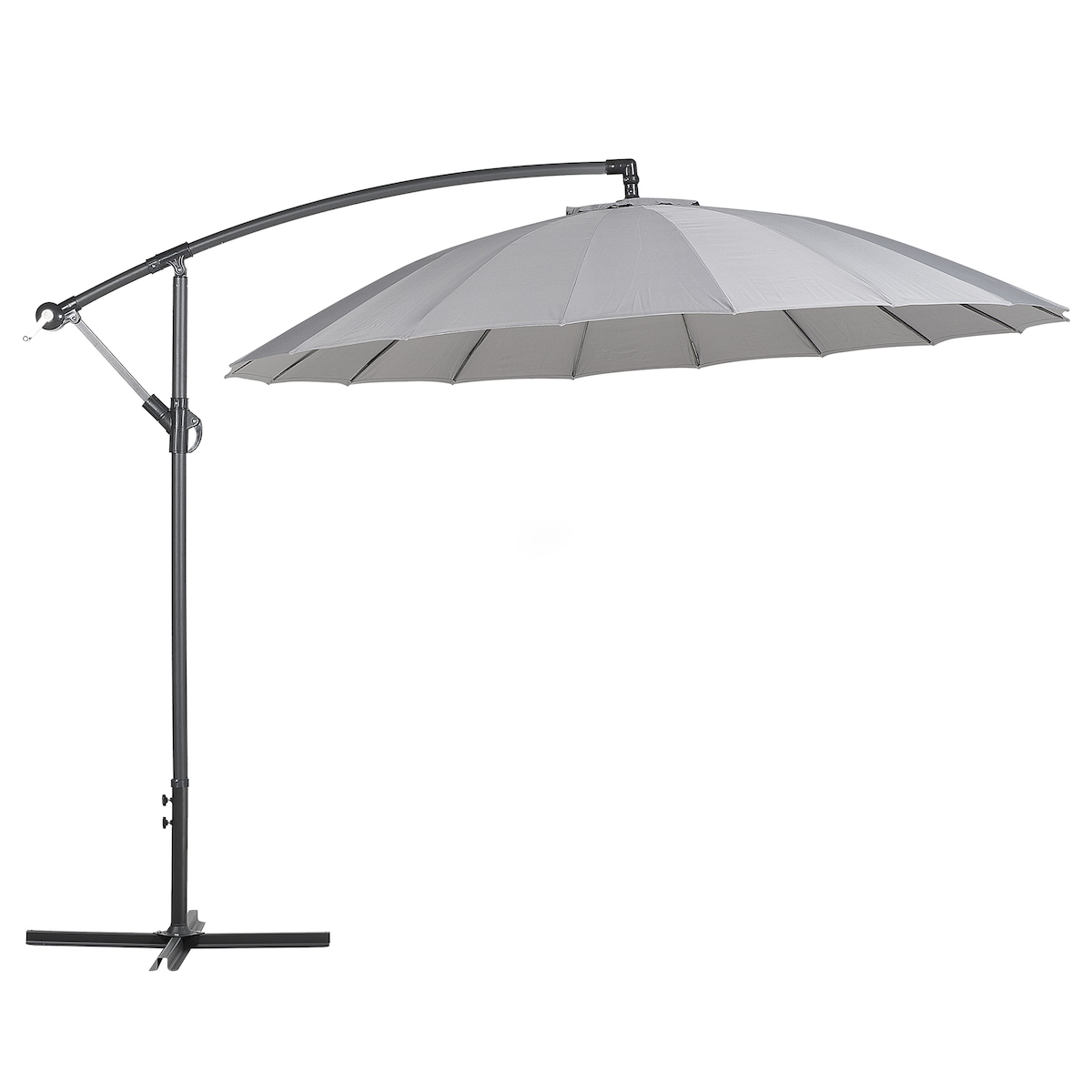 Parasol ogrodowy na wysięgniku 268 cm CALABRIA II Ciemnoszary