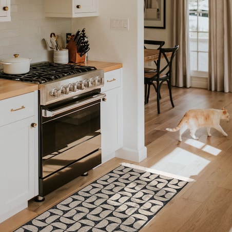 Dywan Kilim Modern 60x120 cm e-floor Pure czarny