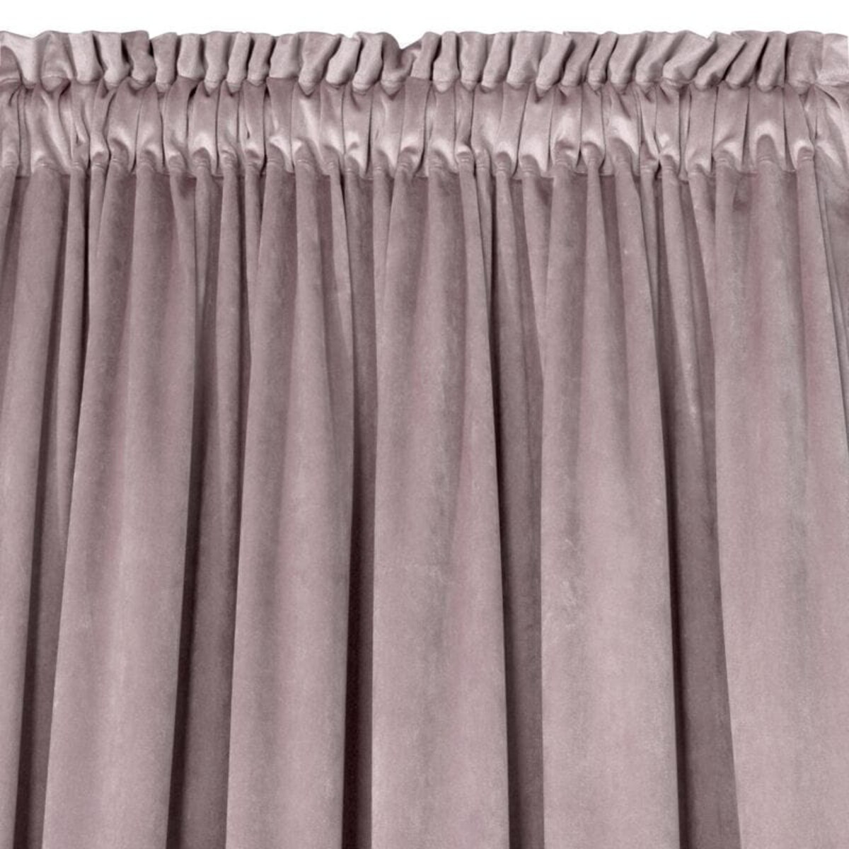 ZASŁONA WELUROWA VELVET NA TAŚMIE 140X270 PUDROWA