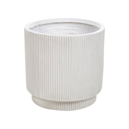 Doniczka ⌀ 37 cm złamana biel DARIA