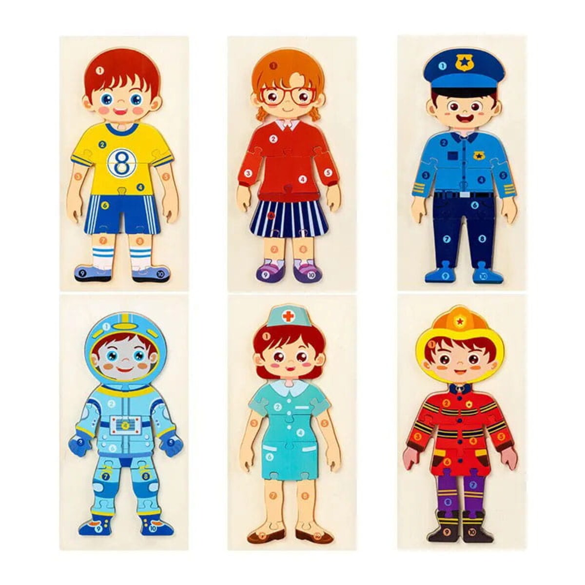 Puzzle drewniane - Zawody - Kosmonauta