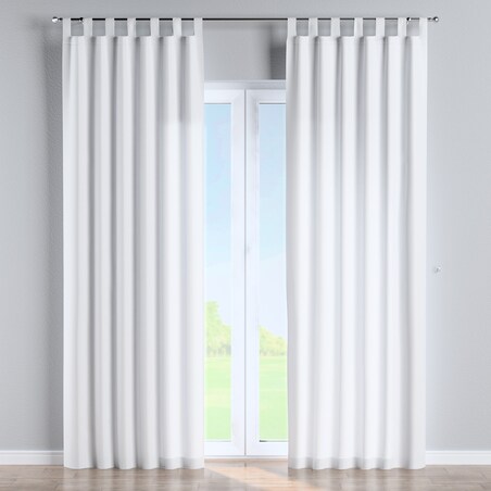 Zasłona na szelkach 1 szt. 130x245 biały z połyskiem
