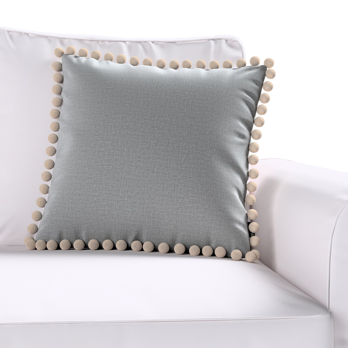 Poszewka Wera na poduszkę 45x45 ciemno szary welwet