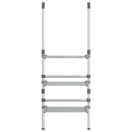 vidaXL Wisząca suszarka na pranie, 3-poziomowa, aluminium