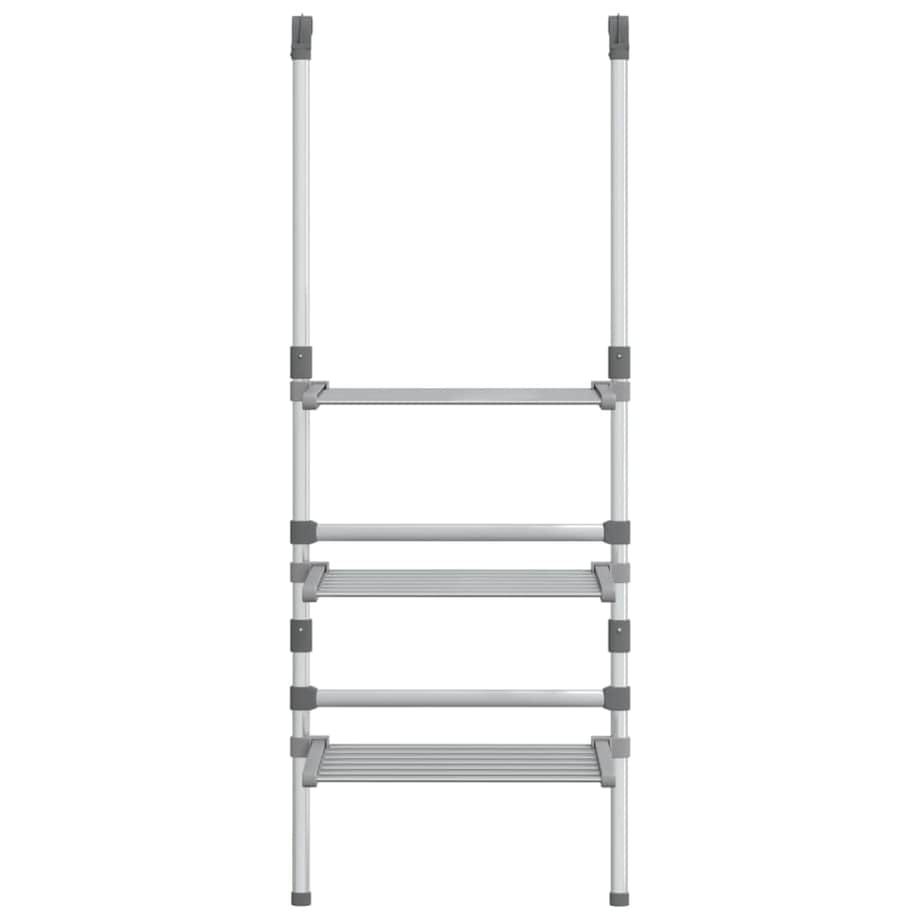 vidaXL Wisząca suszarka na pranie, 3-poziomowa, aluminium
