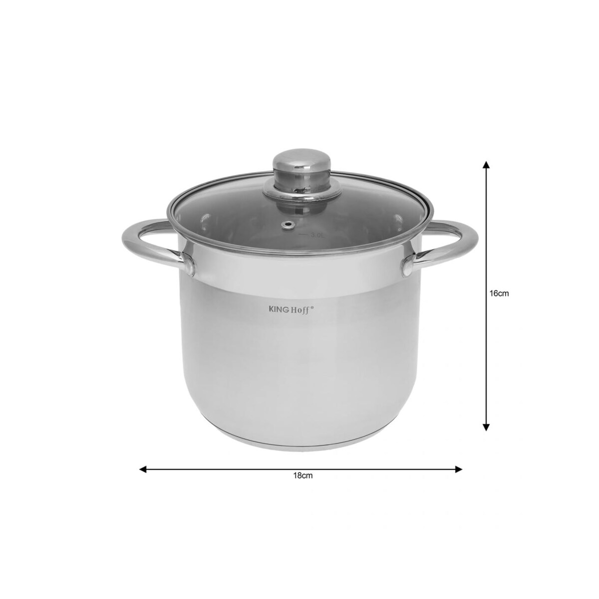 Kinghoff garnki 6 ele 7l/ 5l/ 4l KH4309