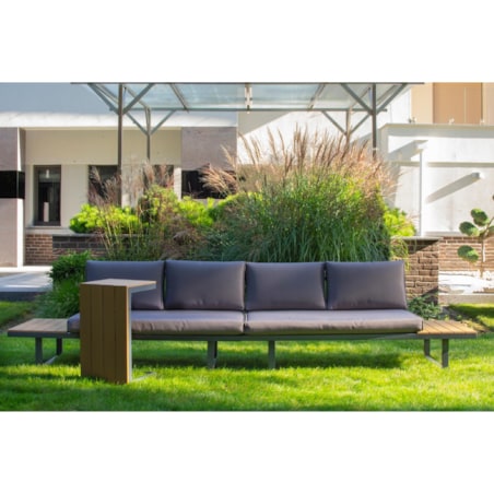 Modułowy zestaw mebli ogrodowych z aluminium