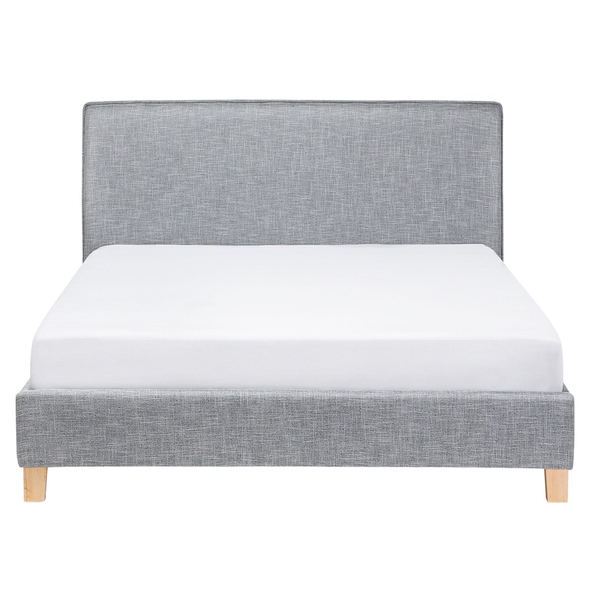 Łóżko tapicerowane 160 x 200 cm szare SENNEZ