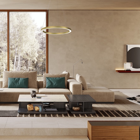 Lampa wisząca Galaxia ML8421 LED 26W metalowa złota