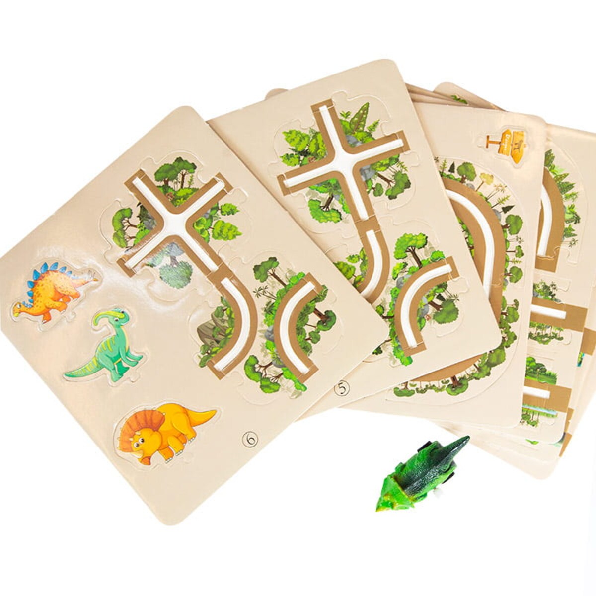 Droga - tor dla samochodów Dinozaury - Puzzle 44 elementy