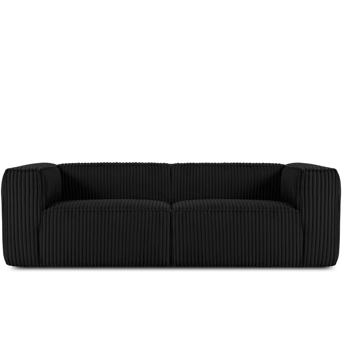KONSIMO FEROX Duża sofa 3 osobowa, czarny