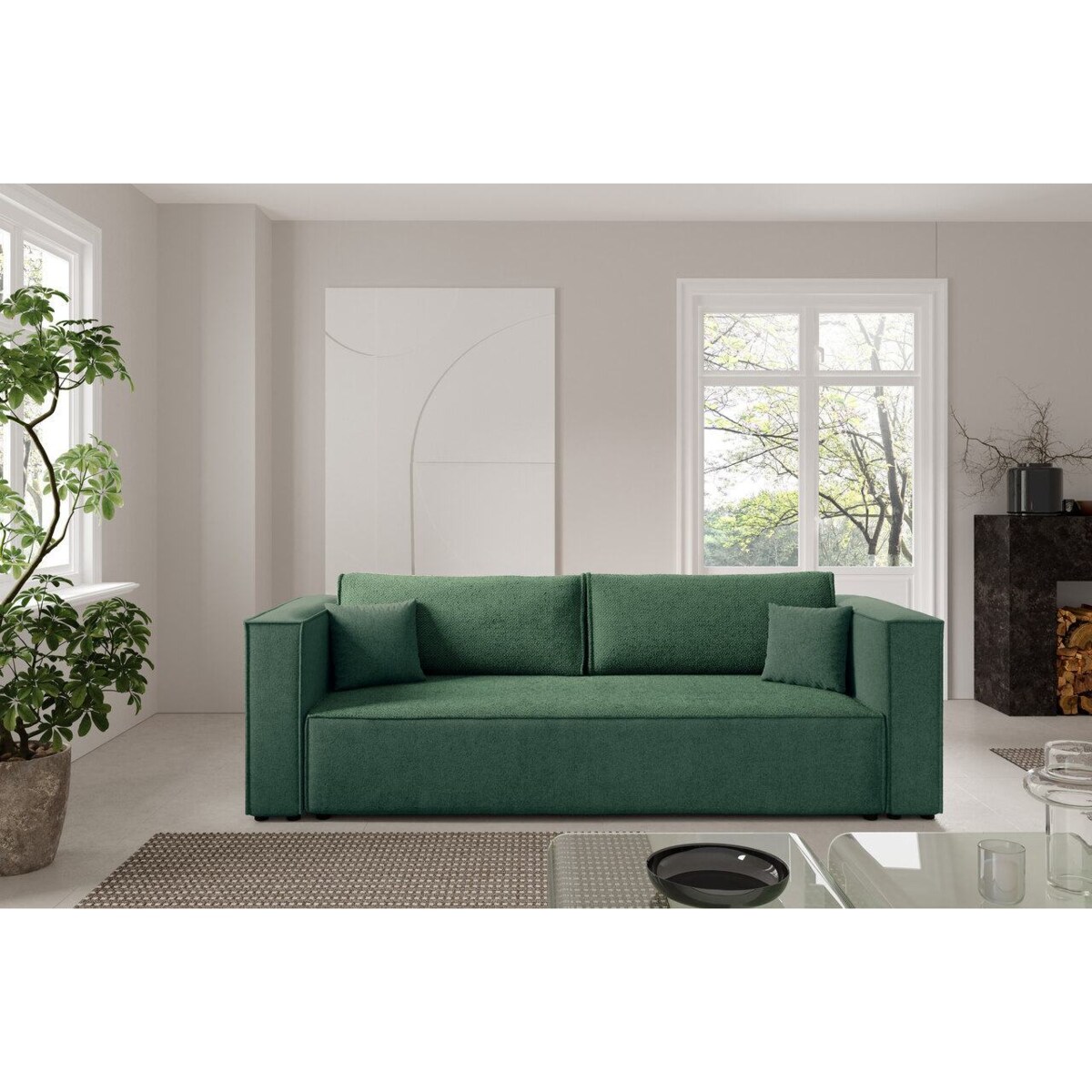 Kanapa KEYMON z funkcją spania, rozkładana Kolor: Dunbar 50 / Sicuro 15