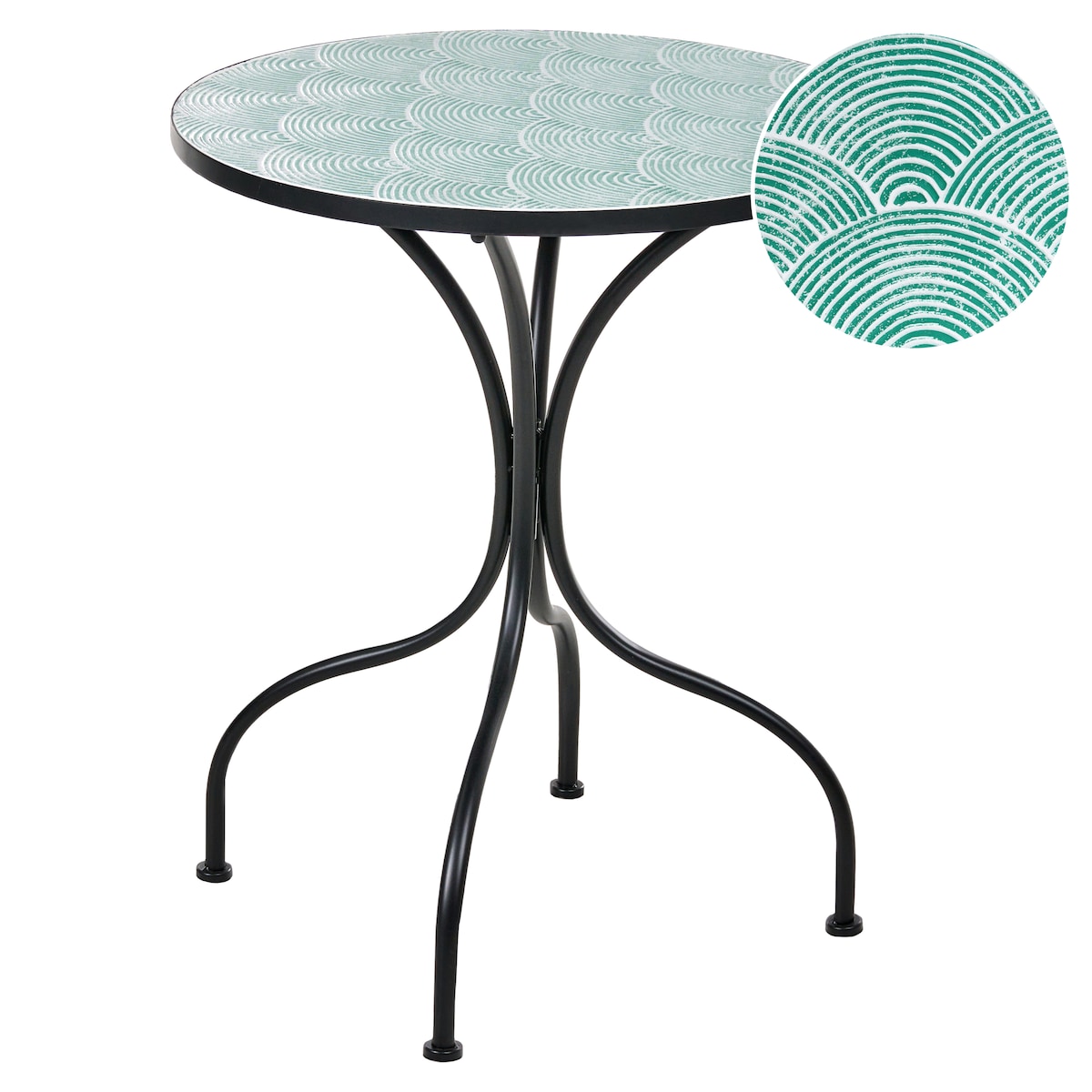 Stolik bistro ANAPO 60 cm 60 cm Metal Czarny