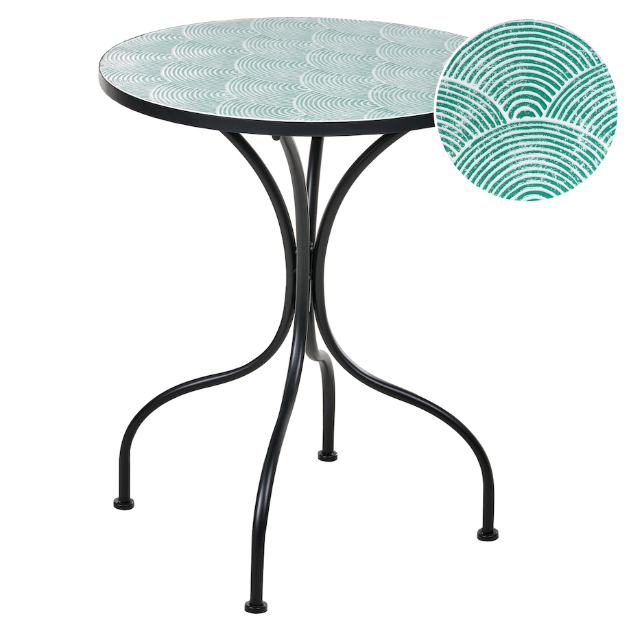 Stolik bistro ANAPO 60 cm 60 cm Metal Czarny