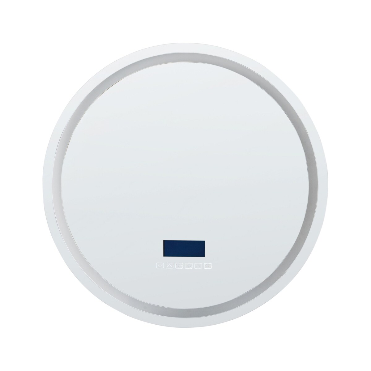 Lustro ścienne LED z głośnikiem Bluetooth 60 cm srebrne BROGNON