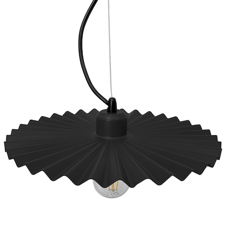 Lampa Sufitowa Wisząca App1452-1Cp 30Cm Czarny, Metal