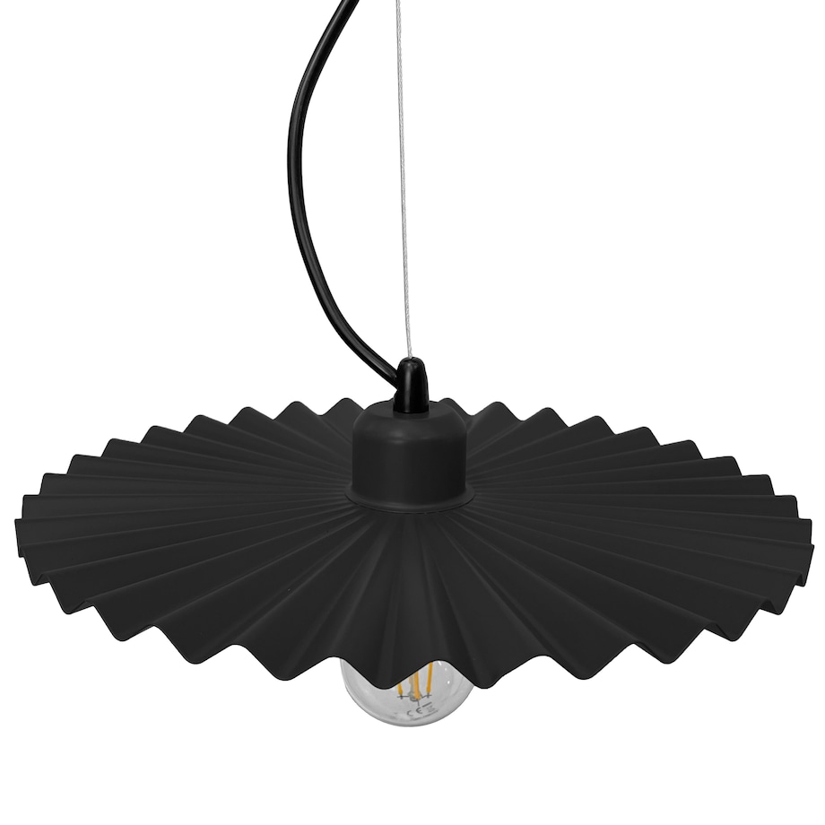 Lampa Sufitowa Wisząca App1452-1Cp 30Cm Czarny, Metal