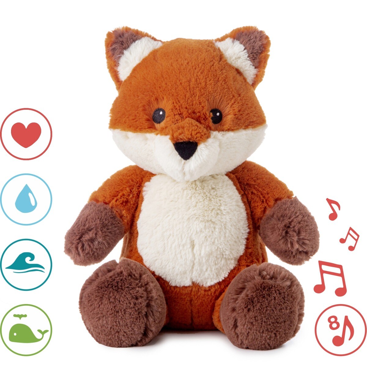 Szumiący lisek z pozytywką - Cloud b® Frankie the Fox™