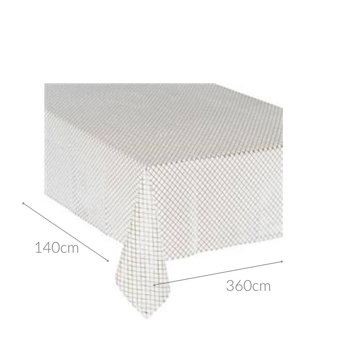 Obrus na stół w kratę, 140 x 360 cm