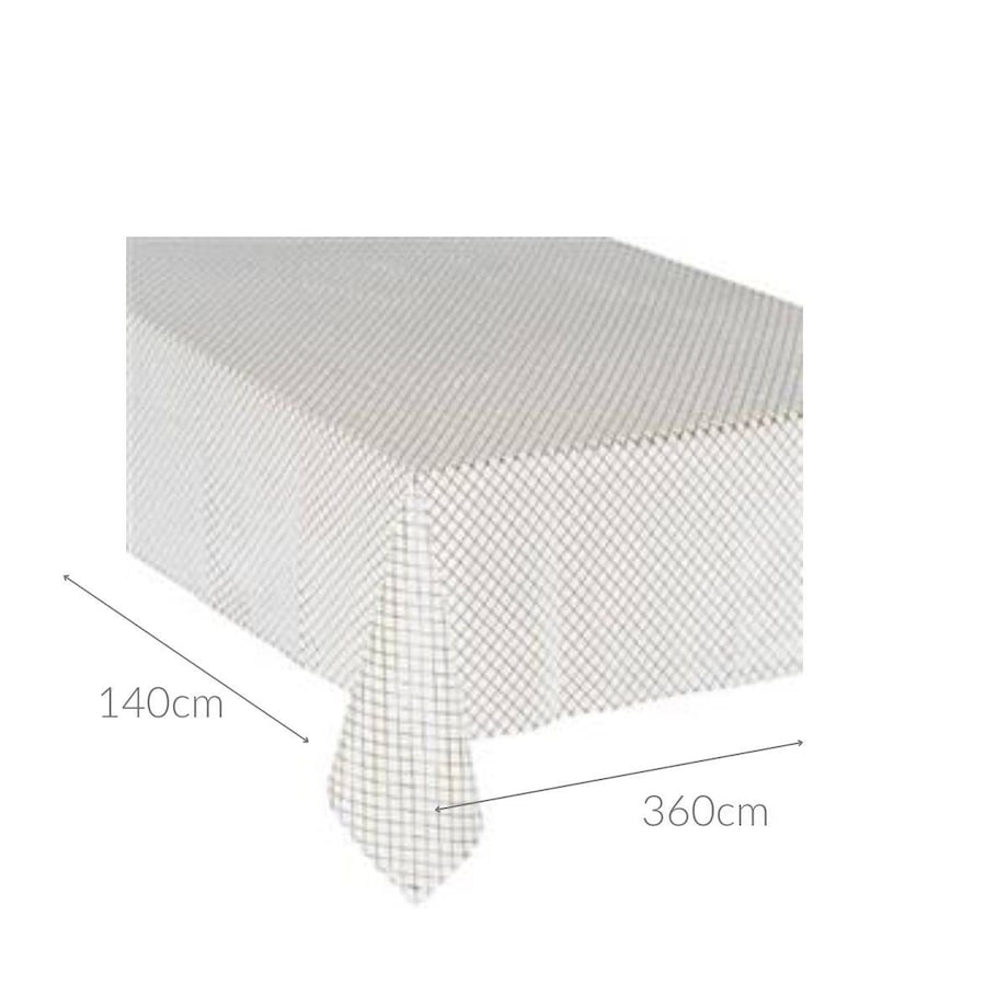 Obrus na stół w kratę, 140 x 360 cm
