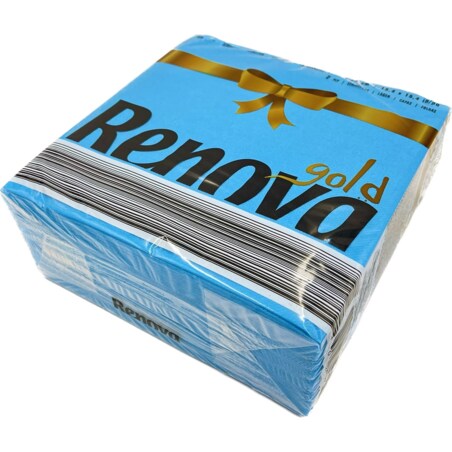 Serwetki stołowe Renova GOLD jasnoniebieskie 40szt