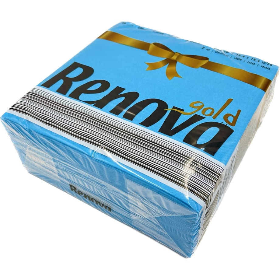 Serwetki stołowe Renova GOLD jasnoniebieskie 40szt